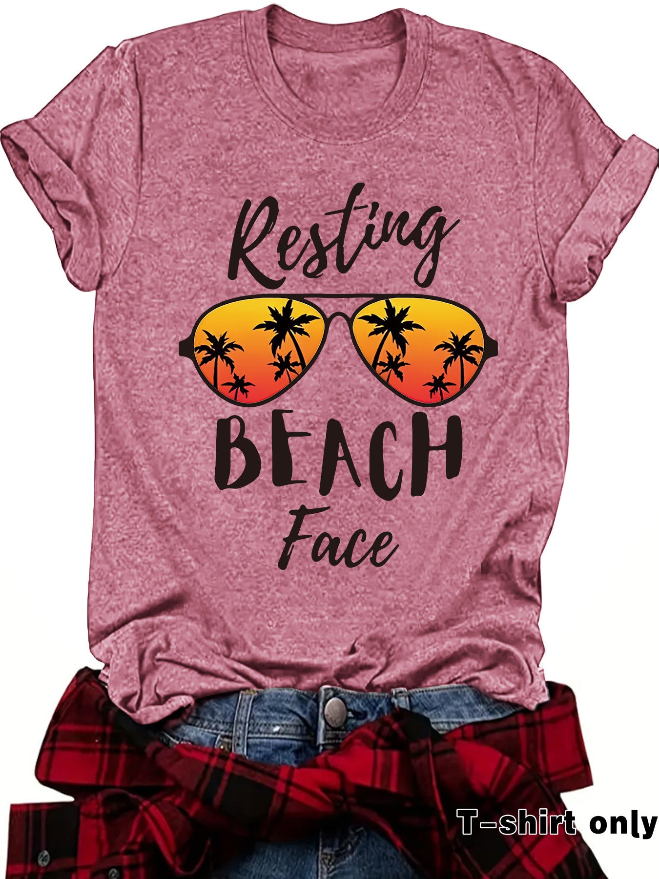Resting BEACH Face Loose Short Sleeve