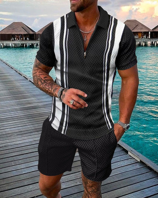 Men's 3D Abstract Casual 2 Piece Suit