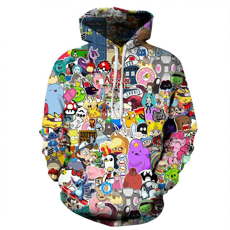 Harajuku Anime Cartoon Hoodies