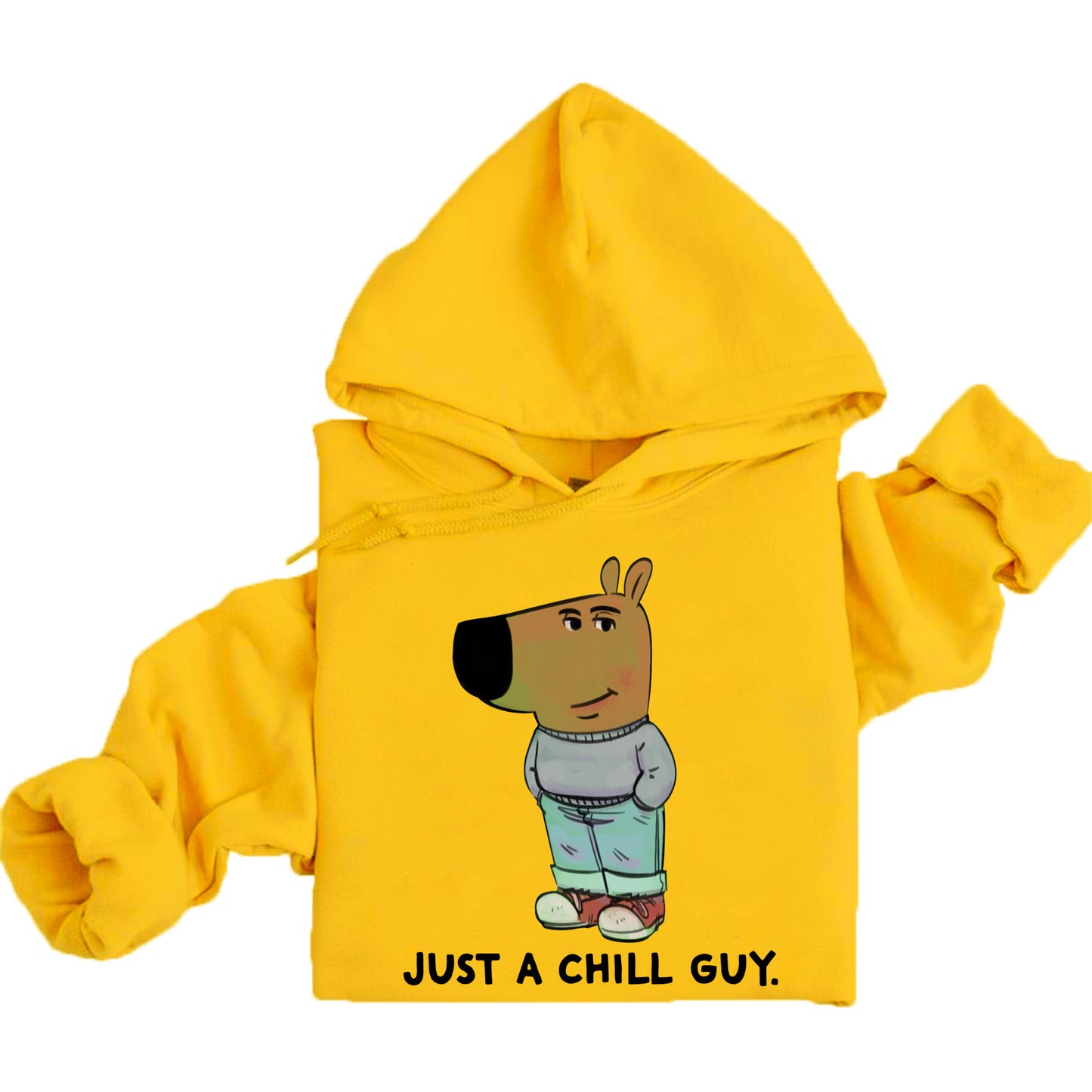 Chill Guy Meme Hoodie