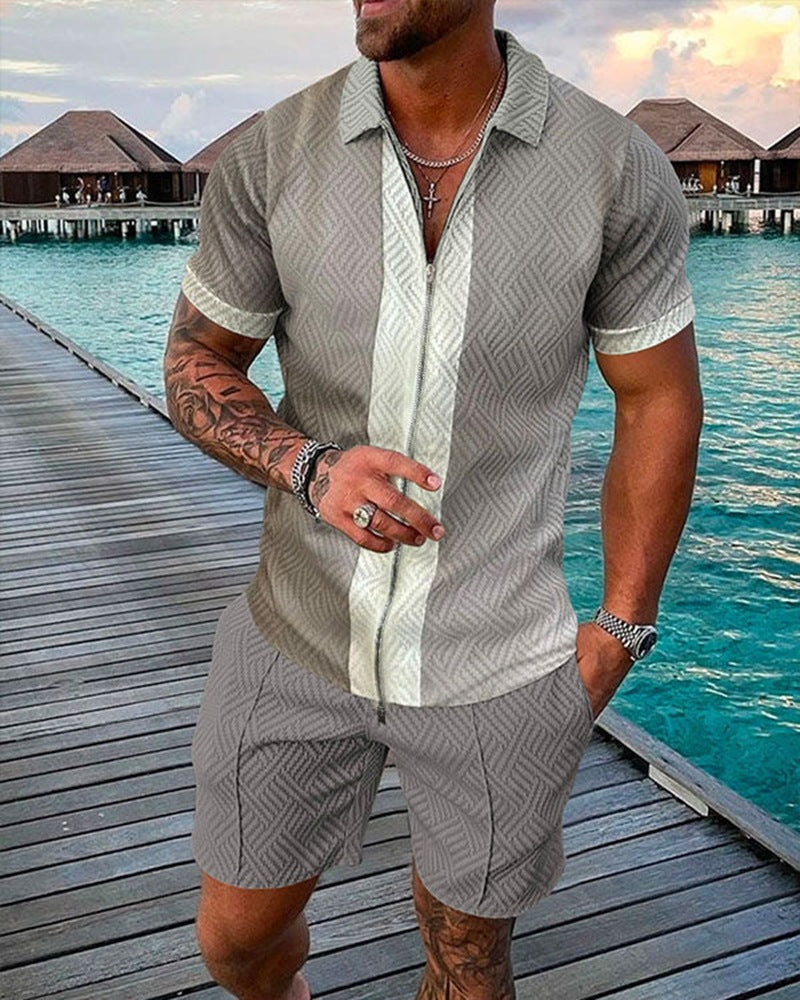 Men's 3D Abstract Casual 2 Piece Suit