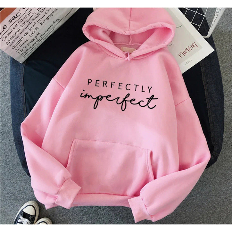 Perfectly Imperfect Letter Pattern Hoodie