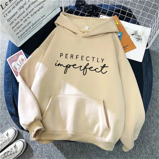 Perfectly Imperfect Letter Pattern Hoodie
