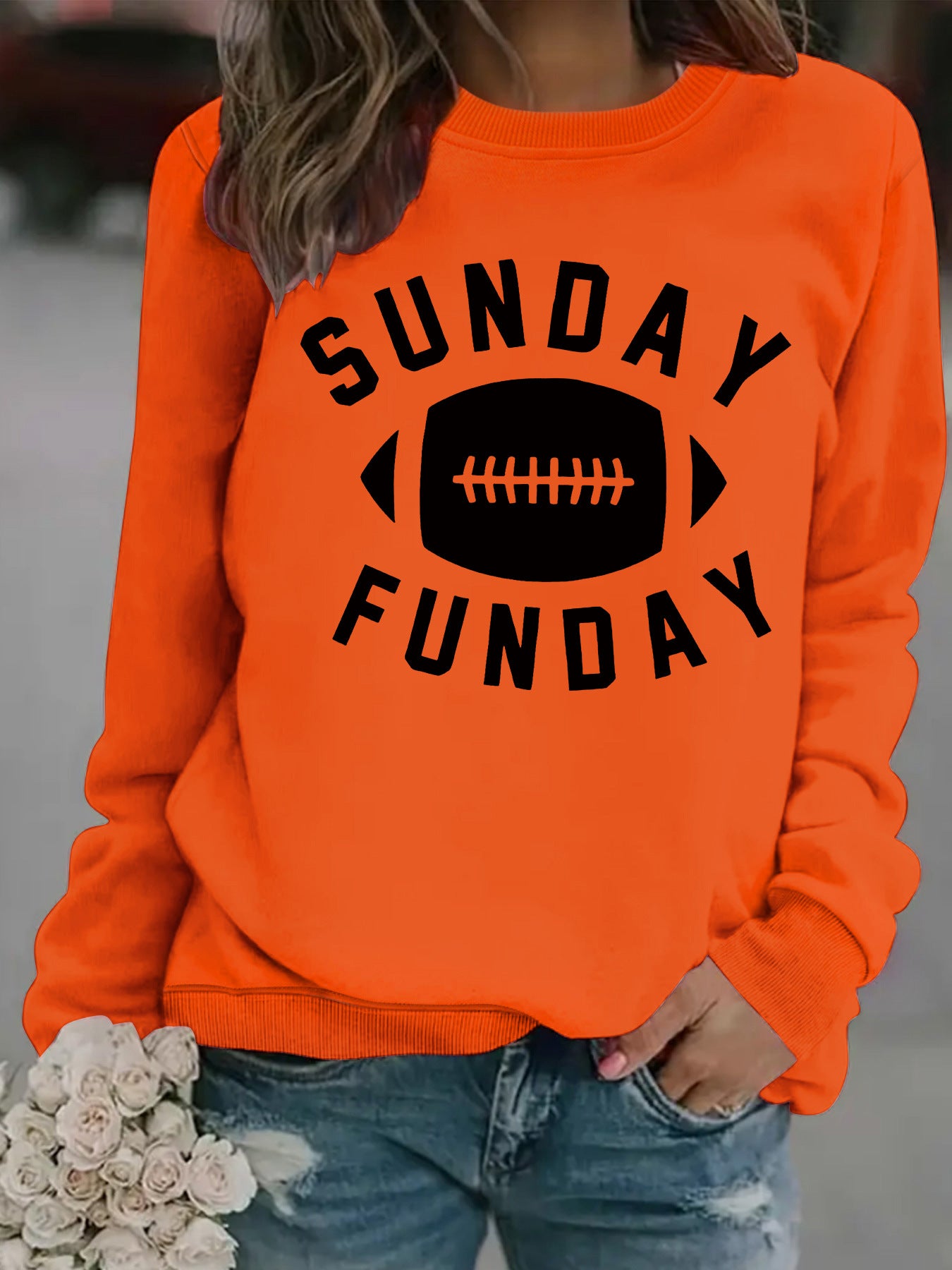 Sunday Funday Football Printed Shirt