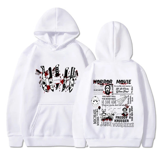 Horror Movie Printed Hoodie