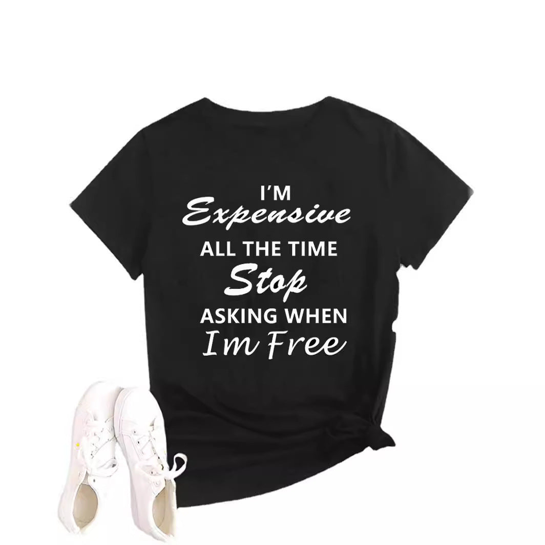 Fashion Women's Printed Round Neck T-Shirt
