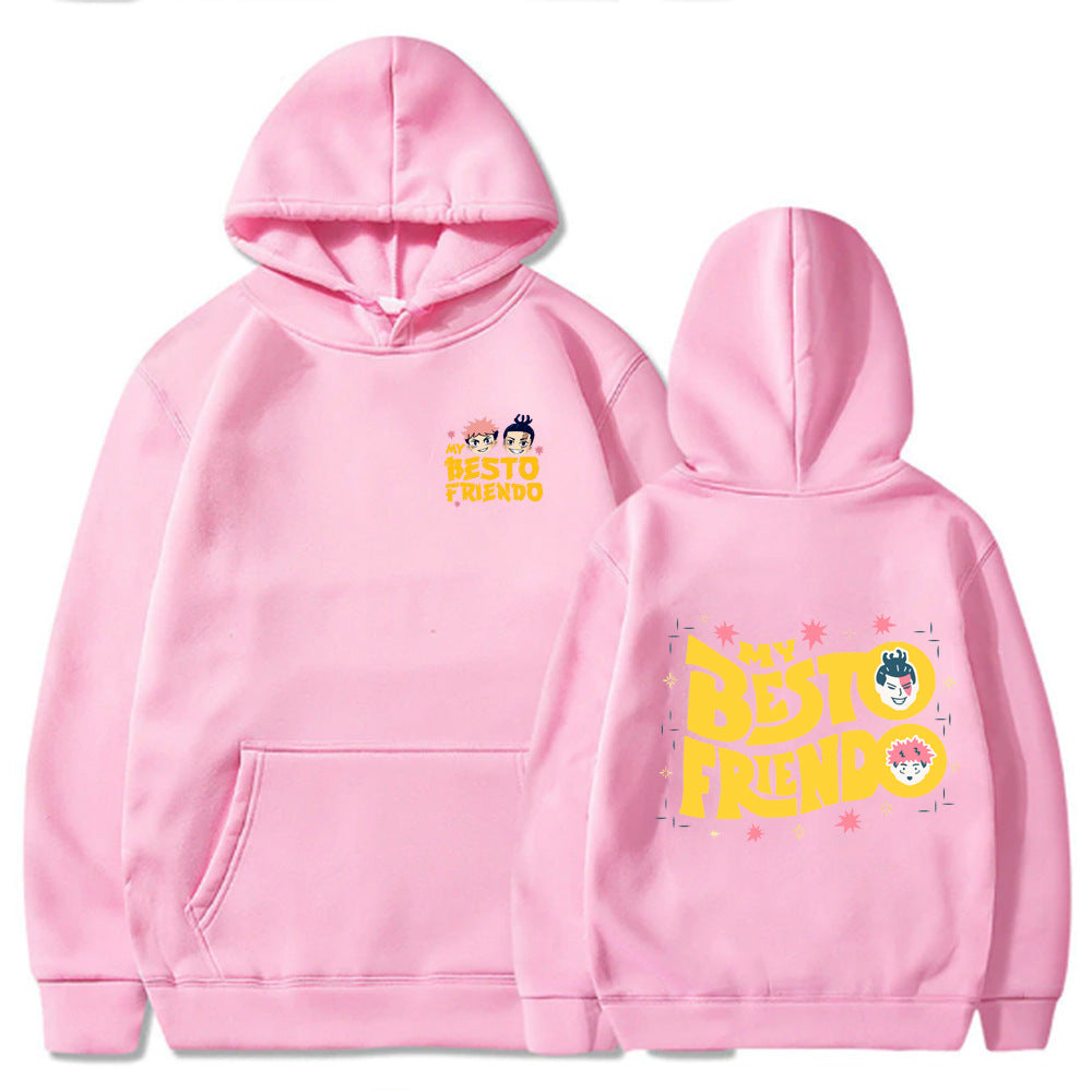 Besto Friendo Letter Hoodie