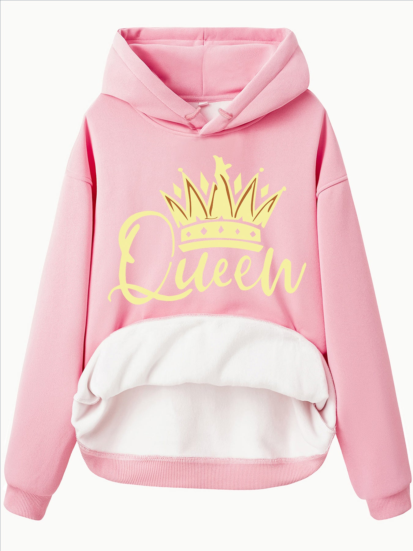 Crown Patterned Hoodie