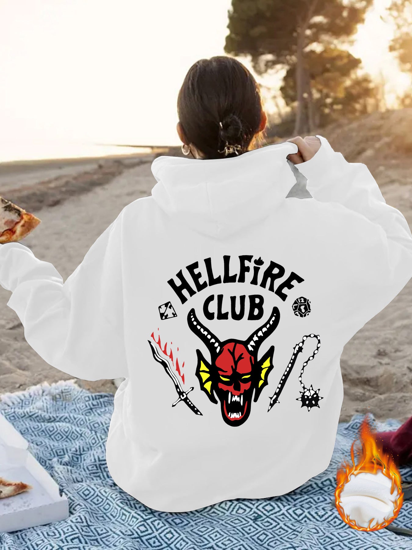 Hellfire Club Printed Hoodie