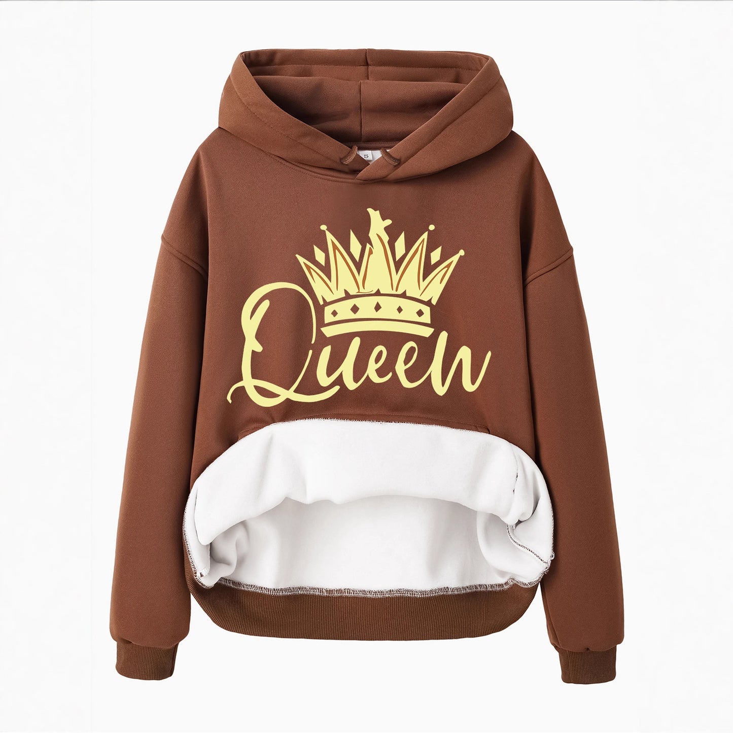 Crown Patterned Hoodie