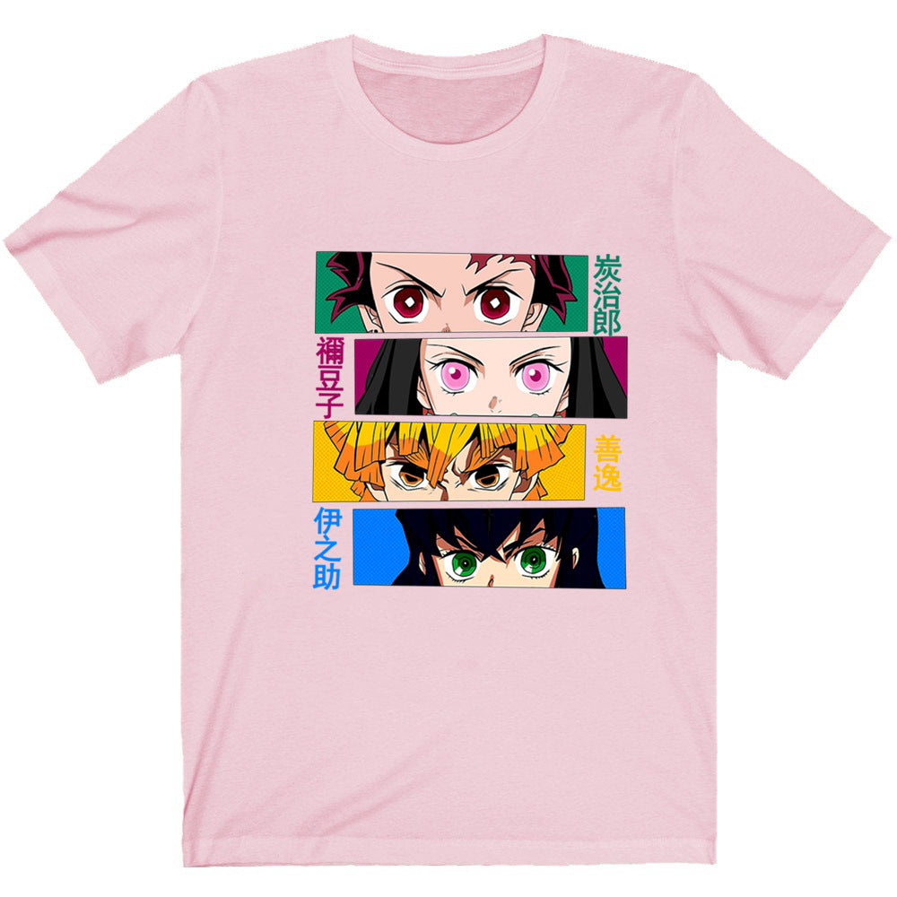 Anime Printed Short Sleeve T-Shirt