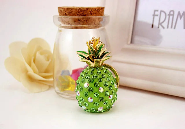 Pineapple Crystal Keychain Pendant