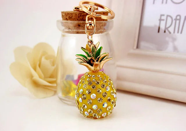 Pineapple Crystal Keychain Pendant