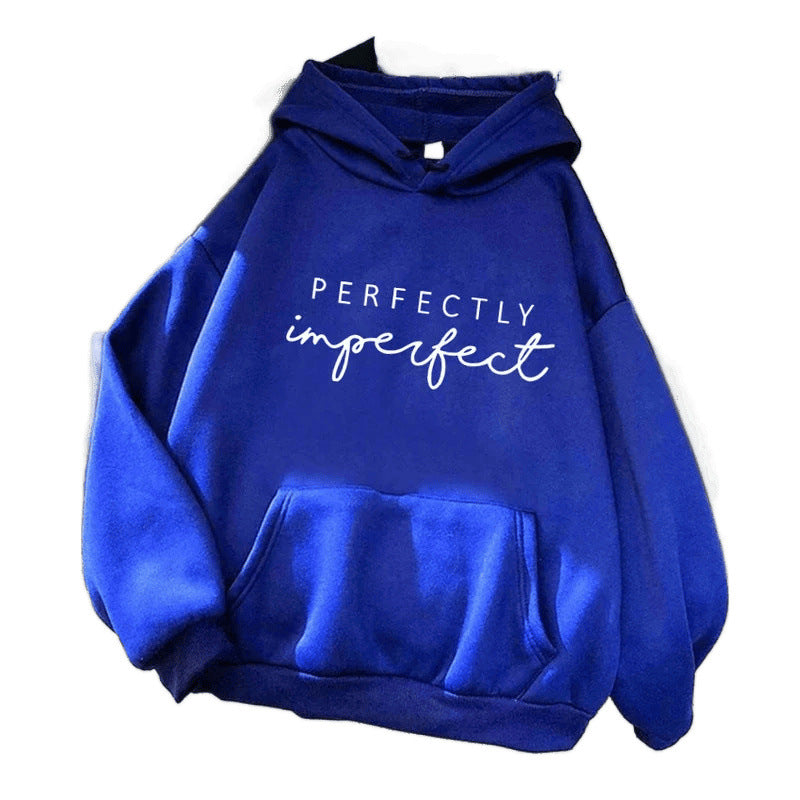 Perfectly Imperfect Letter Pattern Hoodie