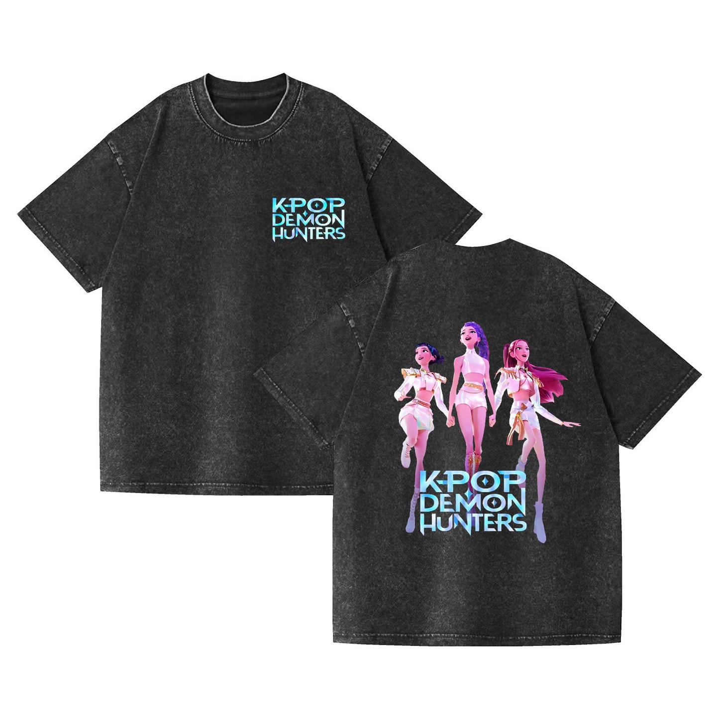 Washed K-POP Demon Hunters T-Shirt