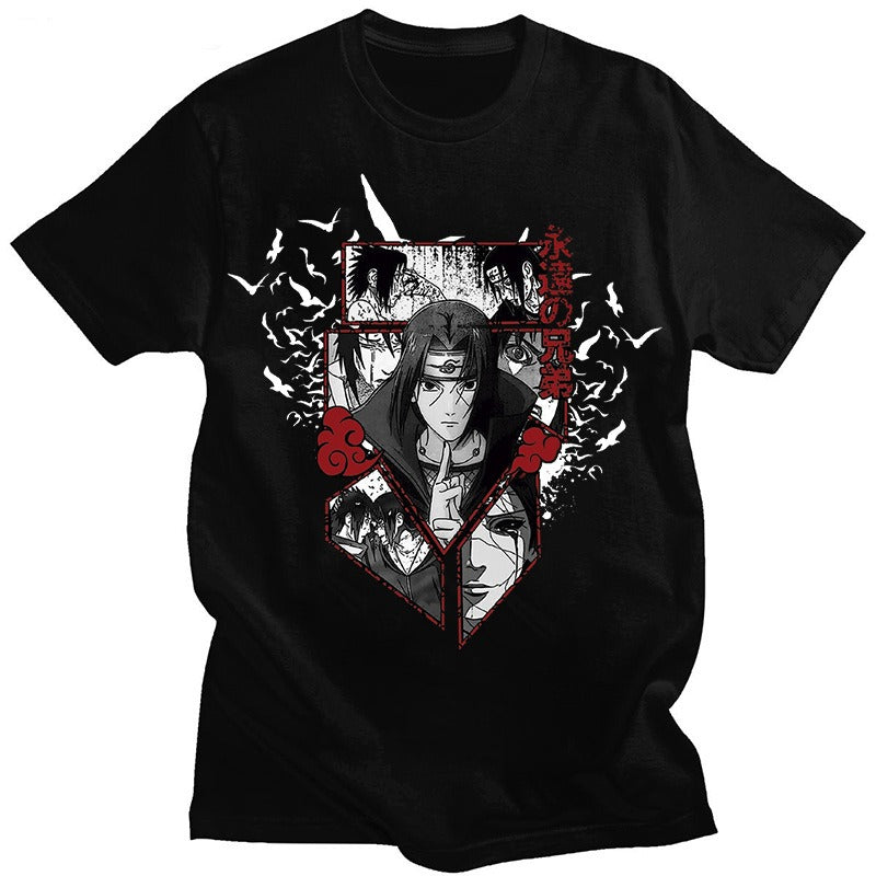 Naruto Uchiha Itachi Print T-shirt