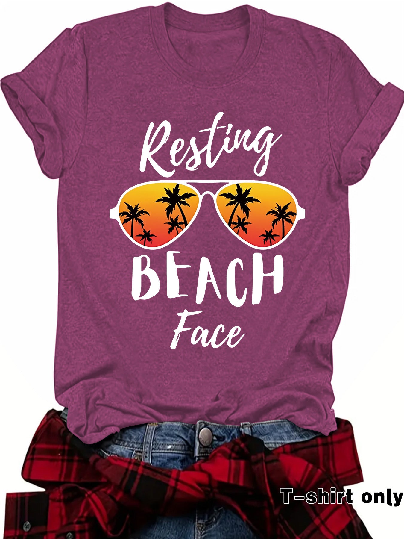 Resting BEACH Face Loose Short Sleeve
