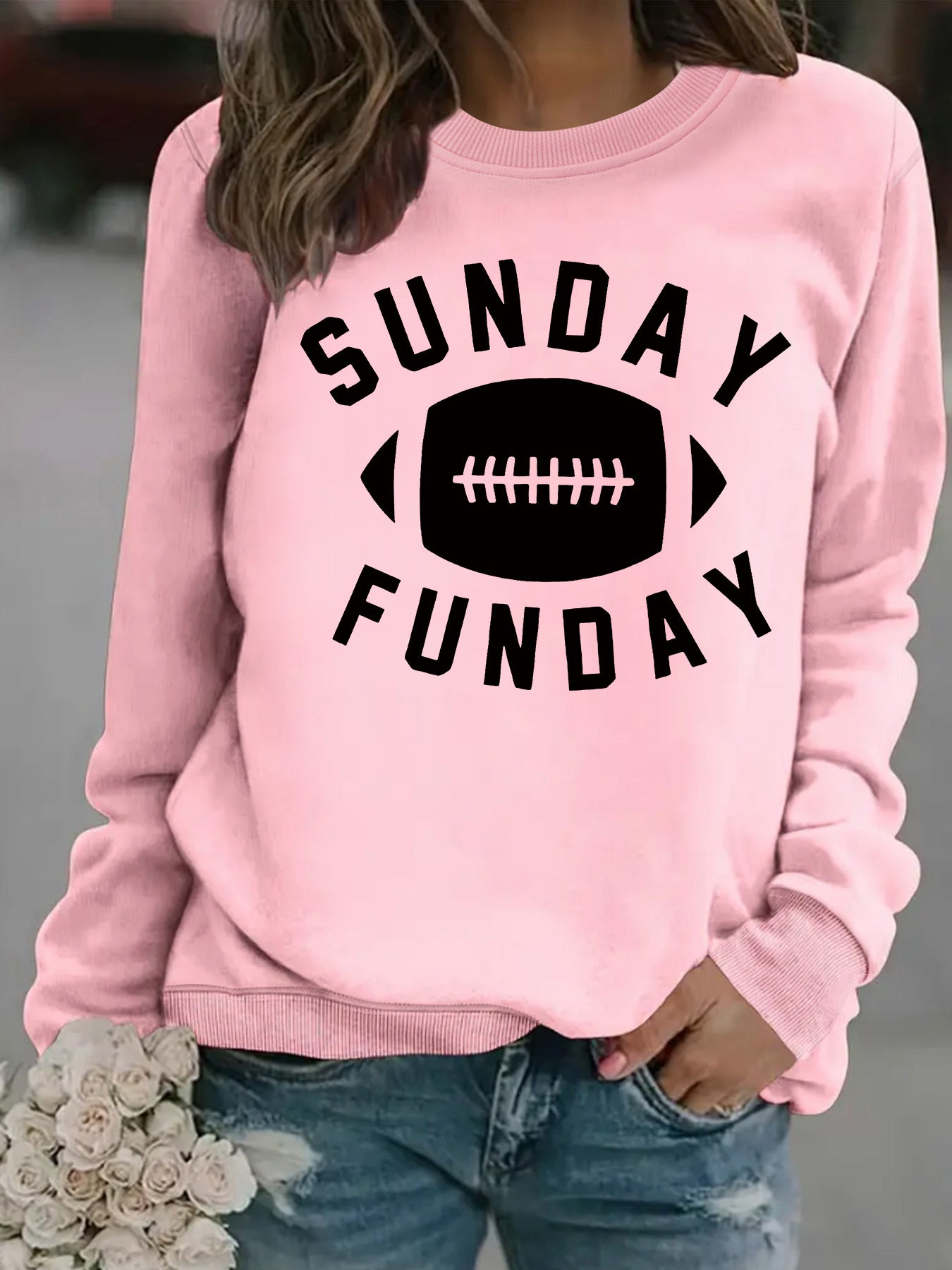 Sunday Funday Football Printed Shirt