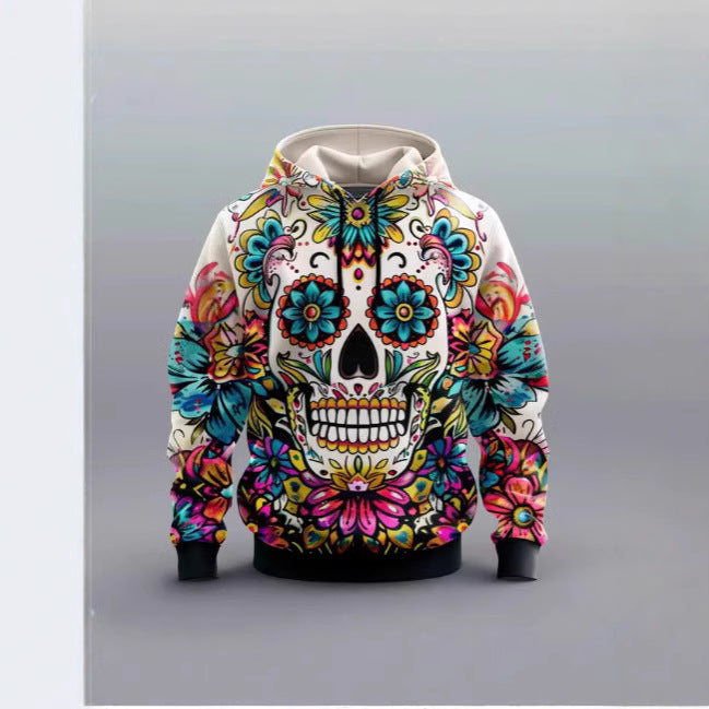 3D Sugar Skull Hoodie