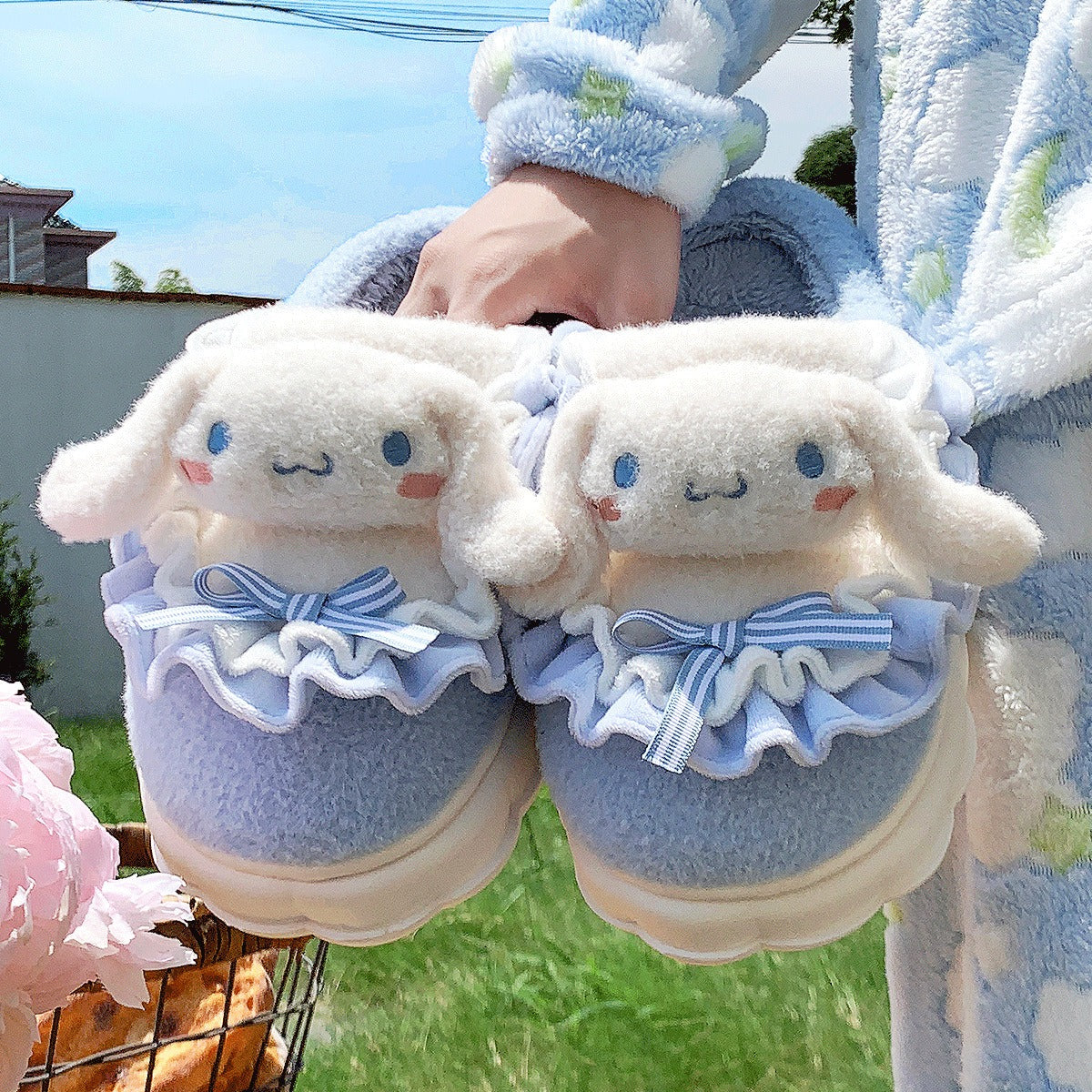 Ruffled Sanrio Slippers