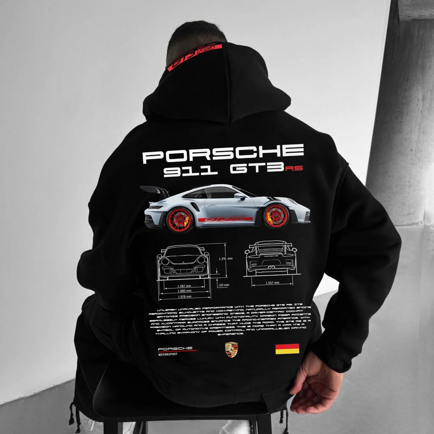 Men's Sports Car Hoodie