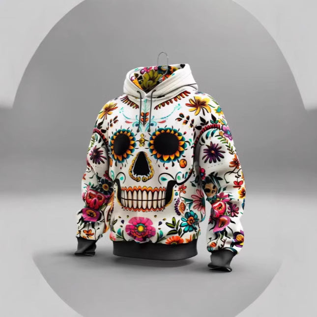 3D Sugar Skull Hoodie