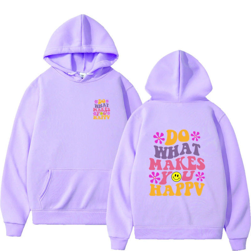 Do What Makes You Happy Smiley Hoodie