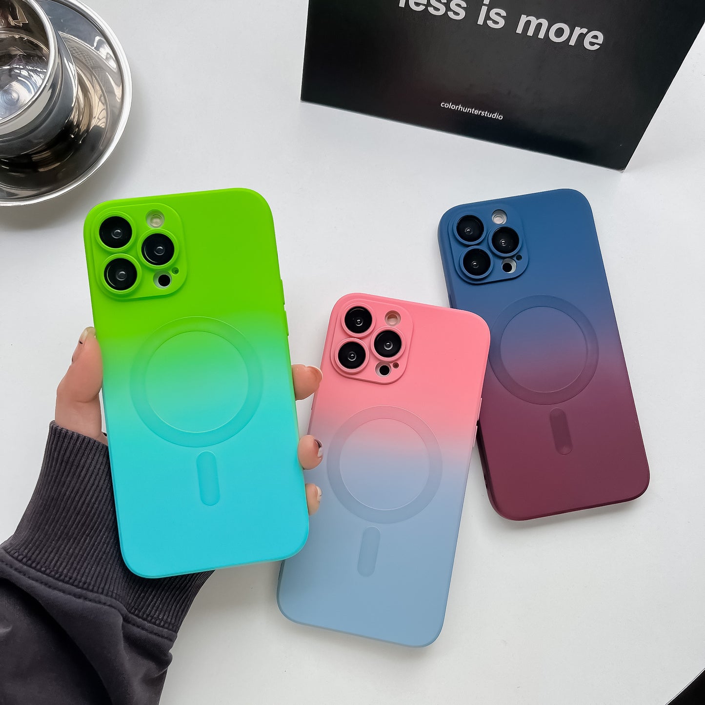 Gradient Two Tone Apple iPhone Cases