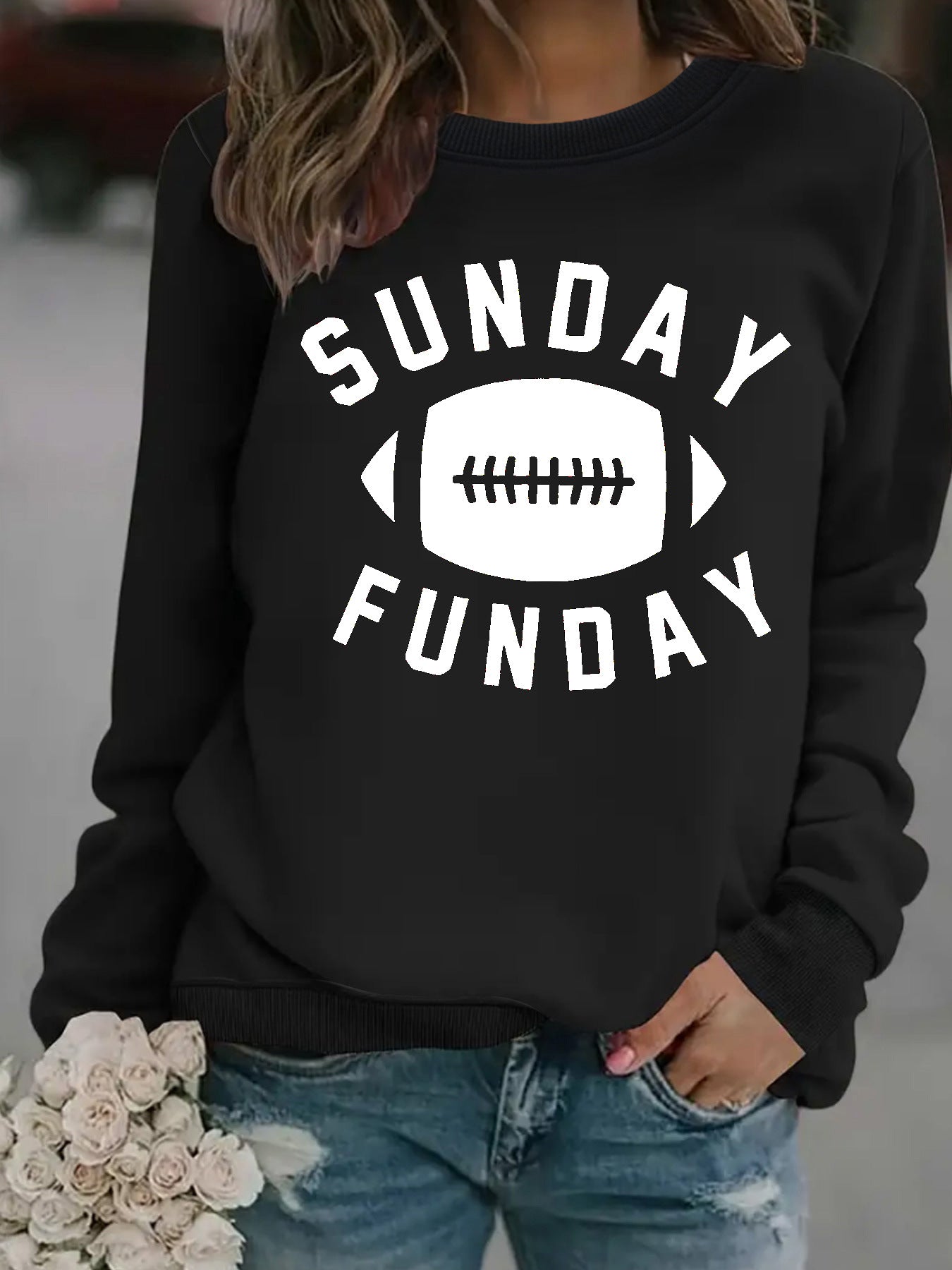 Sunday Funday Football Printed Shirt