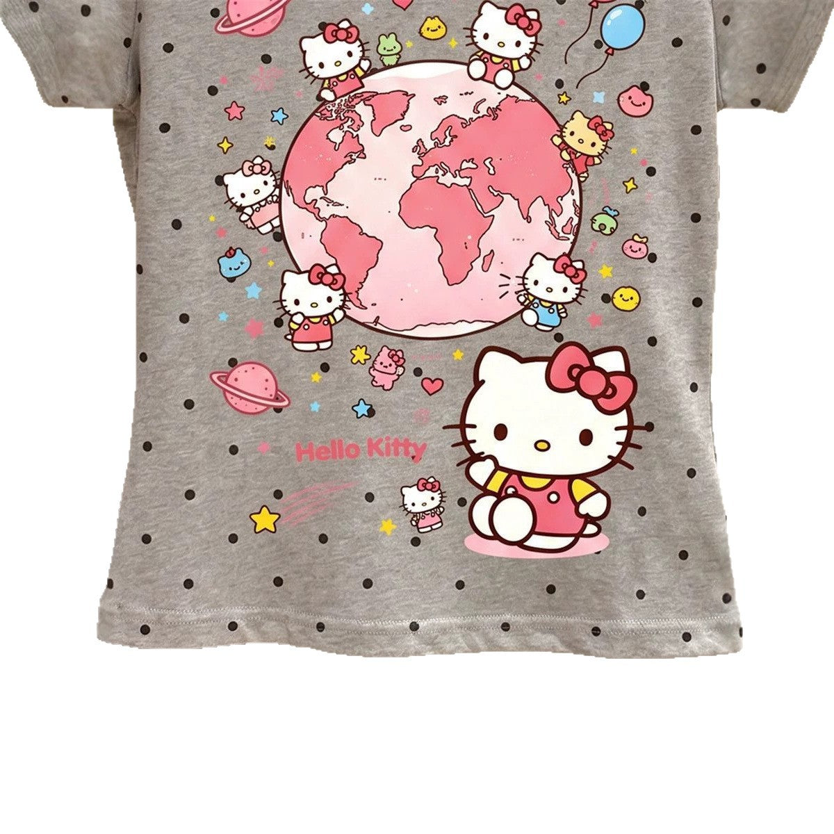 Hello Kitty Polka Dot Short Sleeve T-Shirt