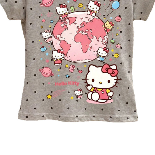Hello Kitty Polka Dot Short Sleeve T-Shirt