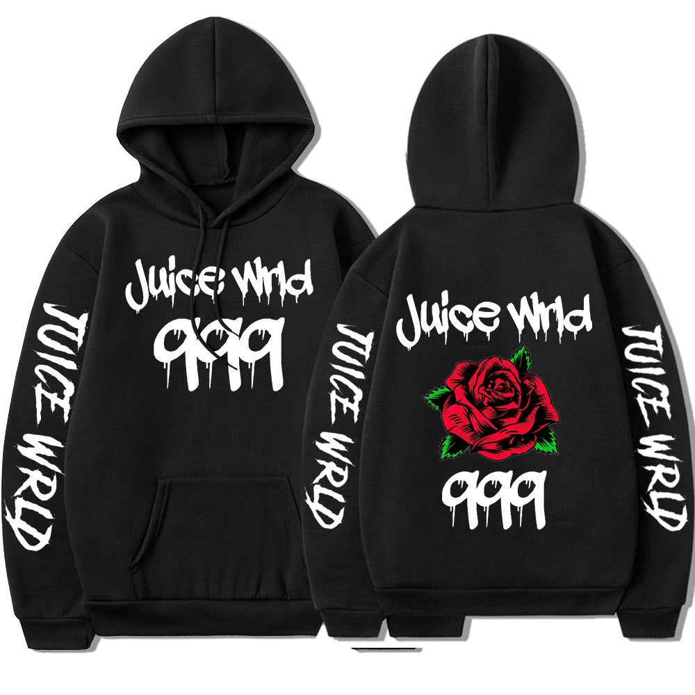 Juice Wrld Dark Wind Rose Hoodie