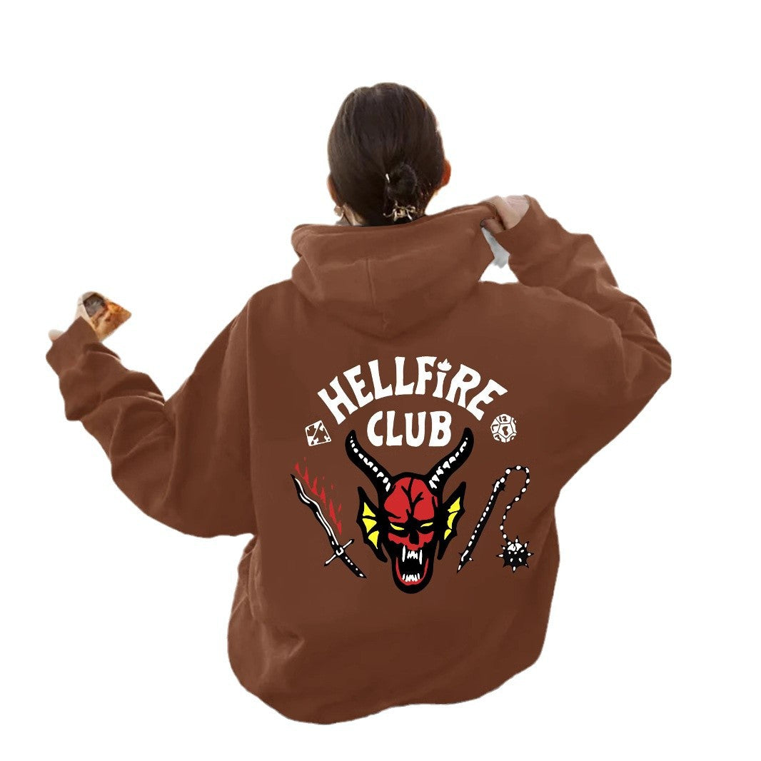 Hellfire Club Printed Hoodie