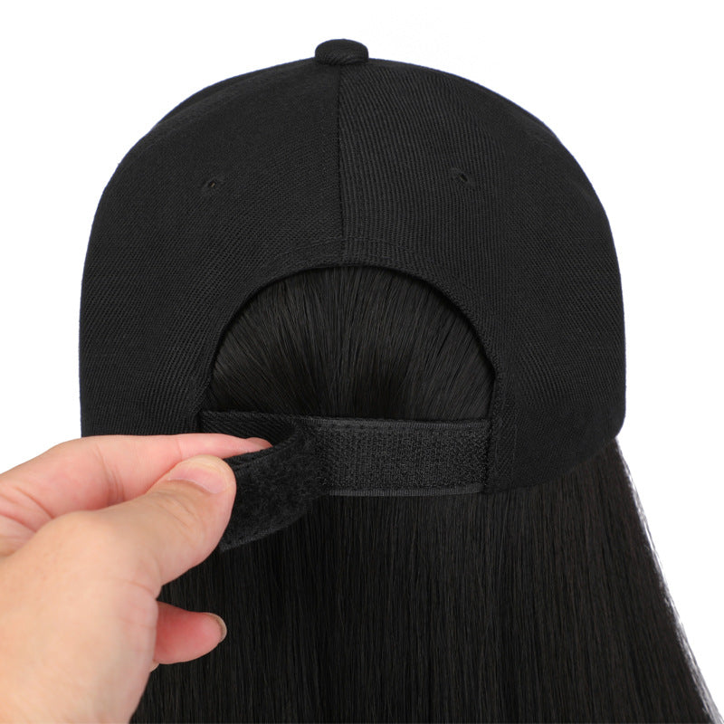 Straight Hair Hat Wig