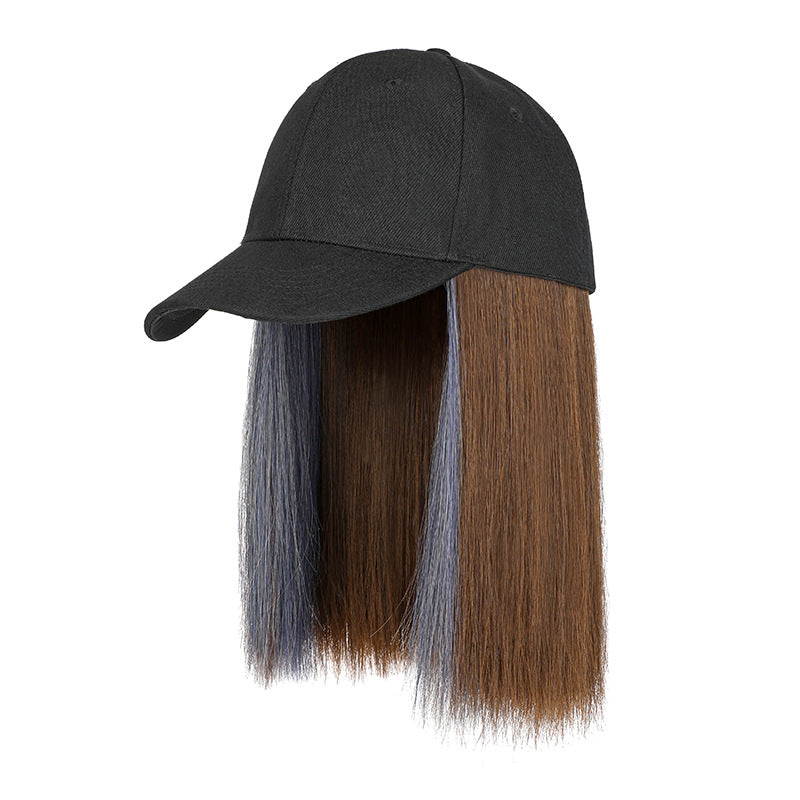 Straight Hair Hat Wig