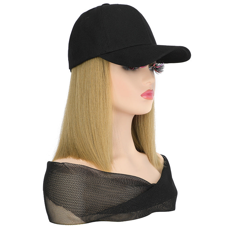 Straight Hair Hat Wig