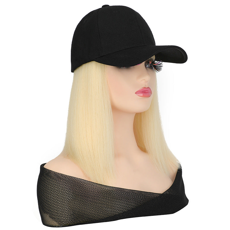 Straight Hair Hat Wig