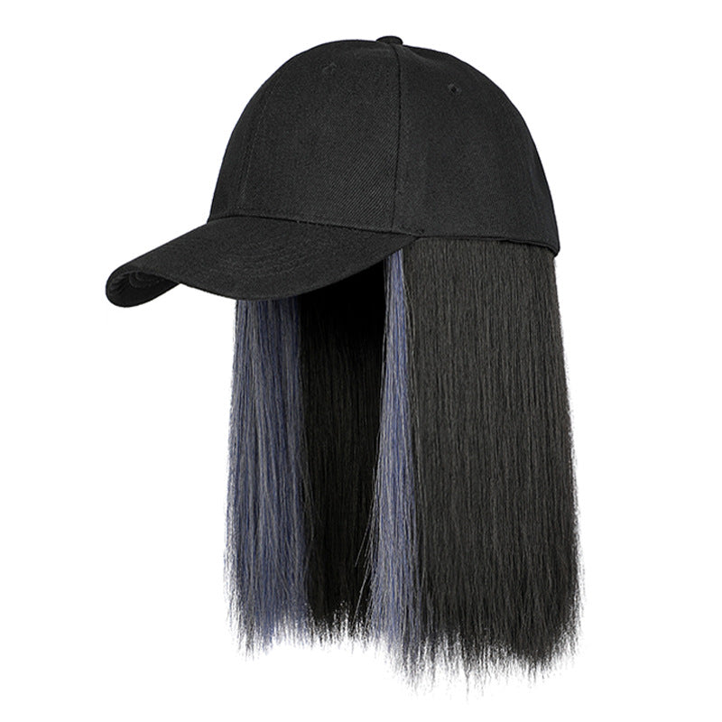 Straight Hair Hat Wig