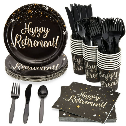 144-Piece Happy Retirement Decorations