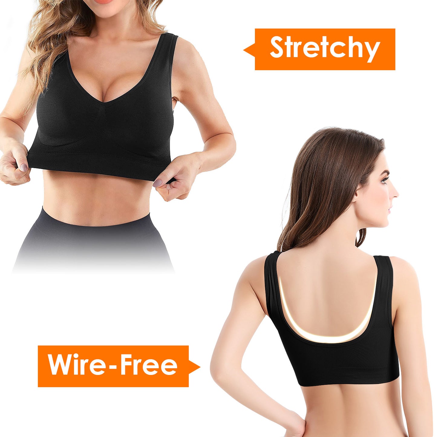 3 Pack Sports Bras