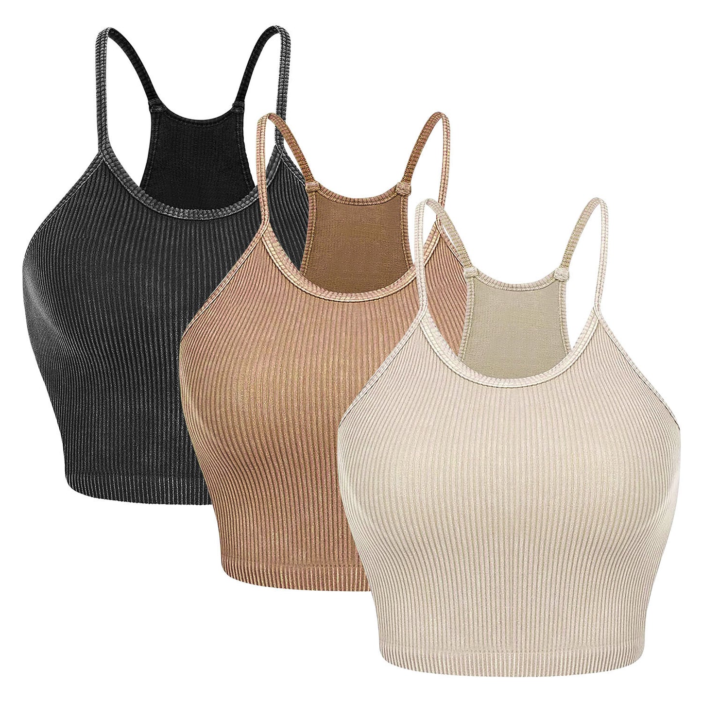 3 Pack Women Basic Crop Top