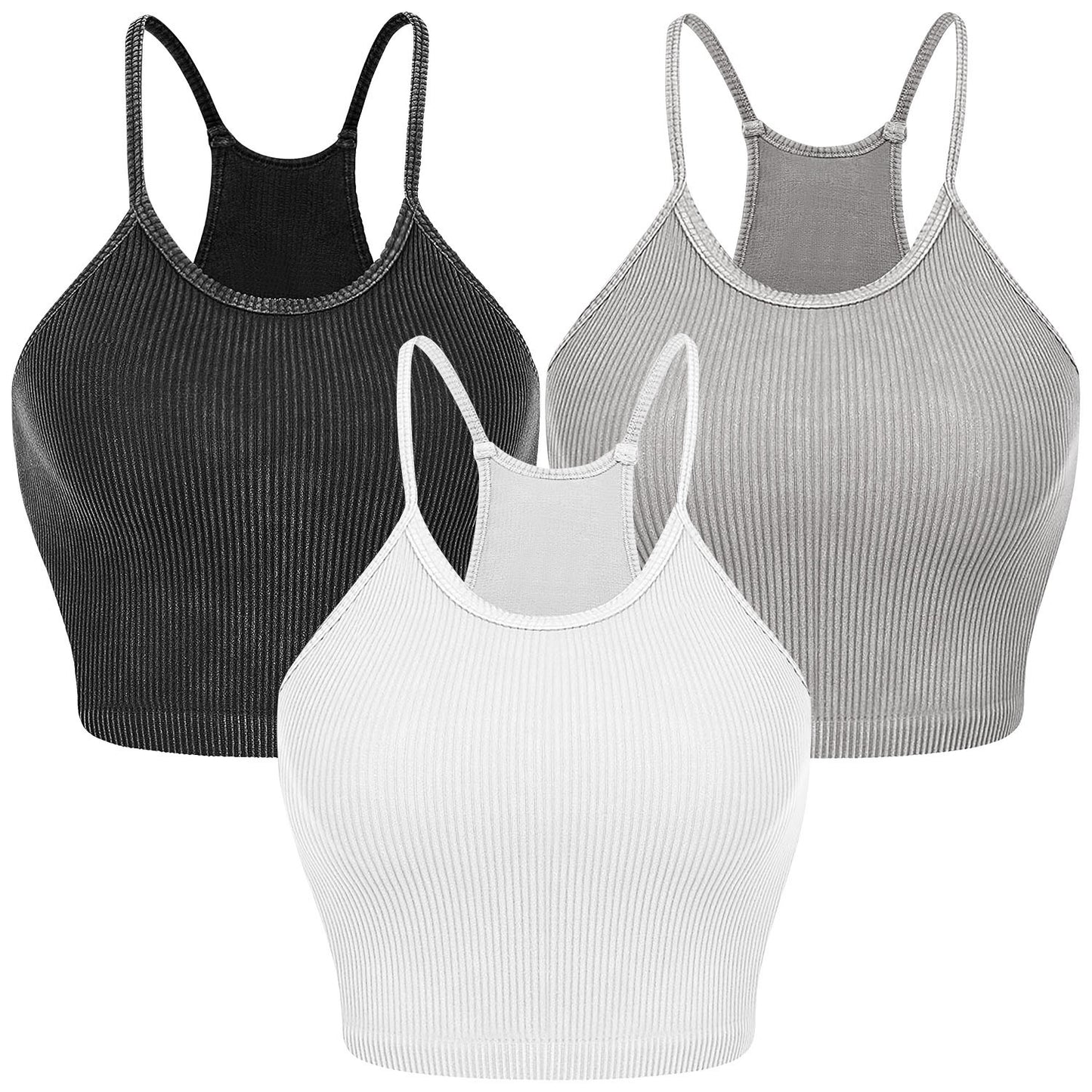 3 Pack Women Basic Crop Top