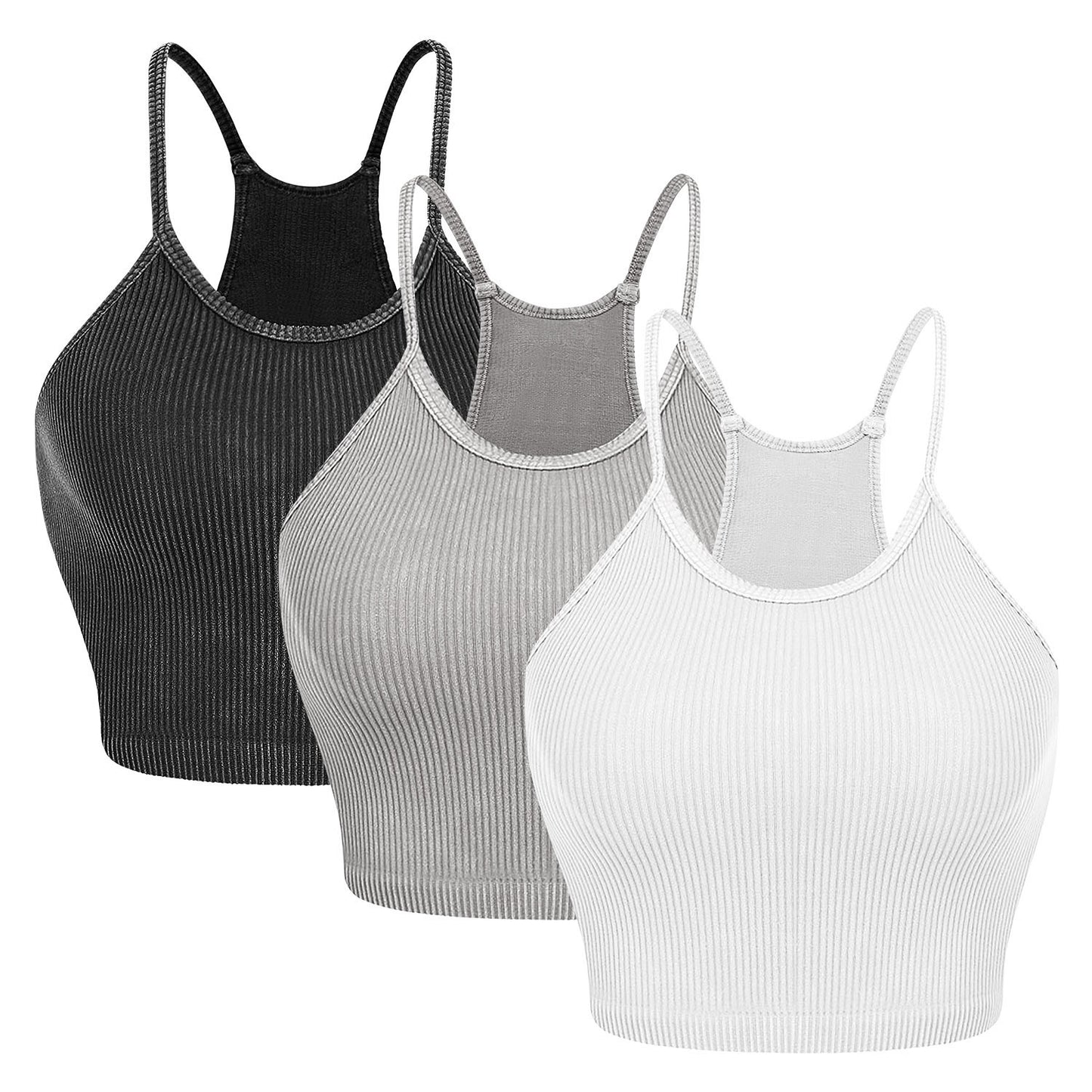 3 Pack Women Basic Crop Top