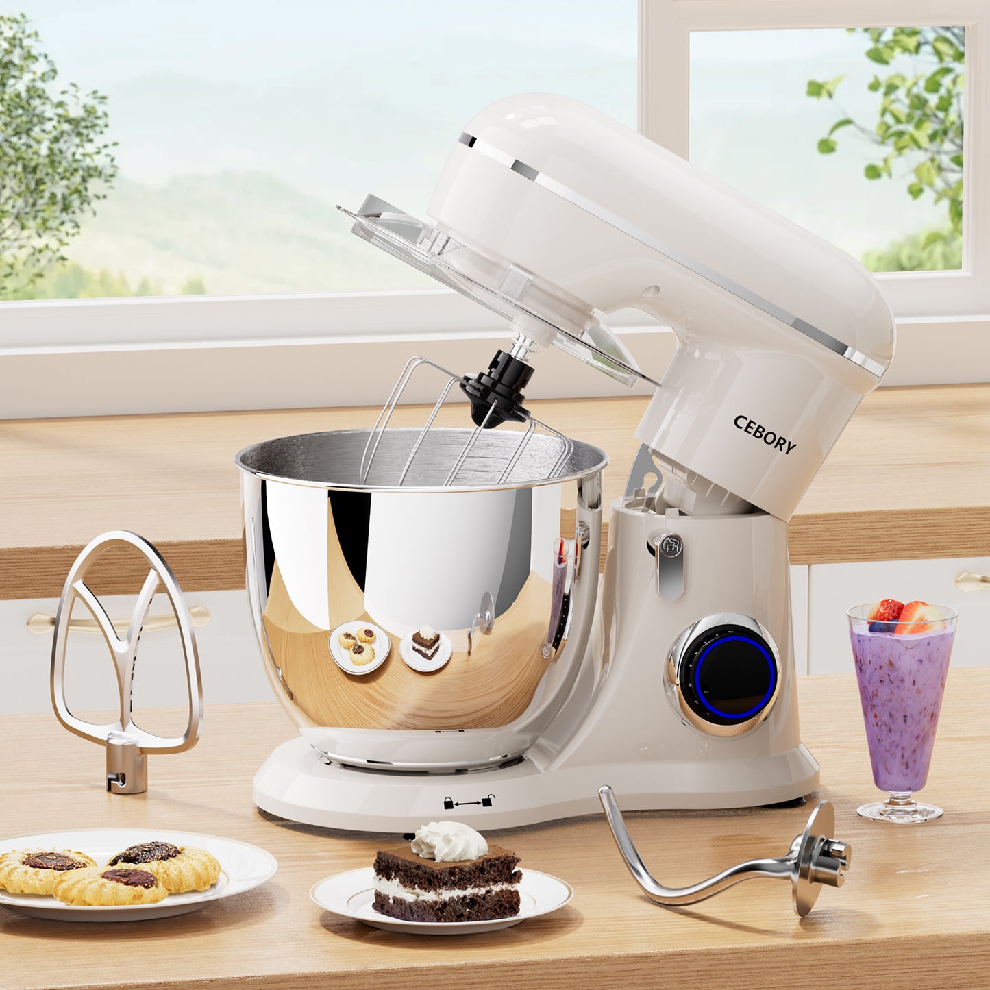 3-IN- 1, 6.5Q Electric Stand Mixer