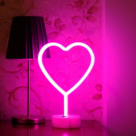 Neon Heart LED Light