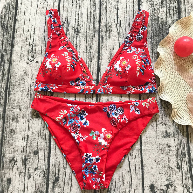 Flower Print Swimsuit