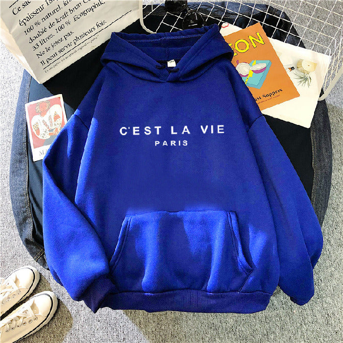 C'EST LA VIE Women's Hooded Sweater