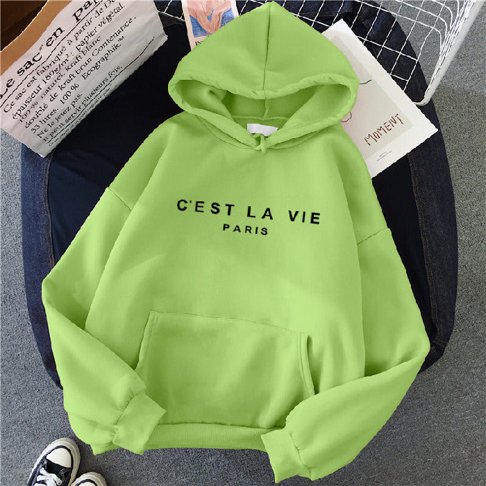 C'EST LA VIE Women's Hooded Sweater