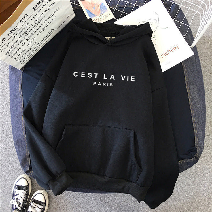 C'EST LA VIE Women's Hooded Sweater